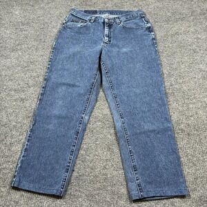 Denim Riders Womens Jeans Size 12M Relaxed Straight Blue Mid Rise 90s Vintage